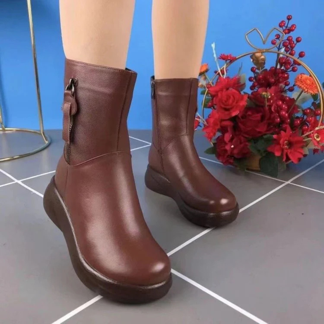 Botas de Inverno com Fecho Lateral para Mulher