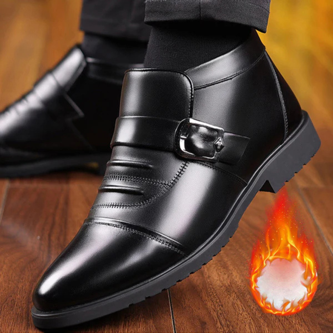 Botas Casuais de Couro Quente para Homem