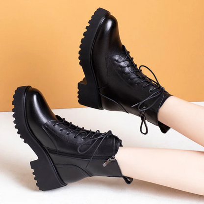 Botas de Inverno de Salto Alto para Mulher com Forro de Pele Quente