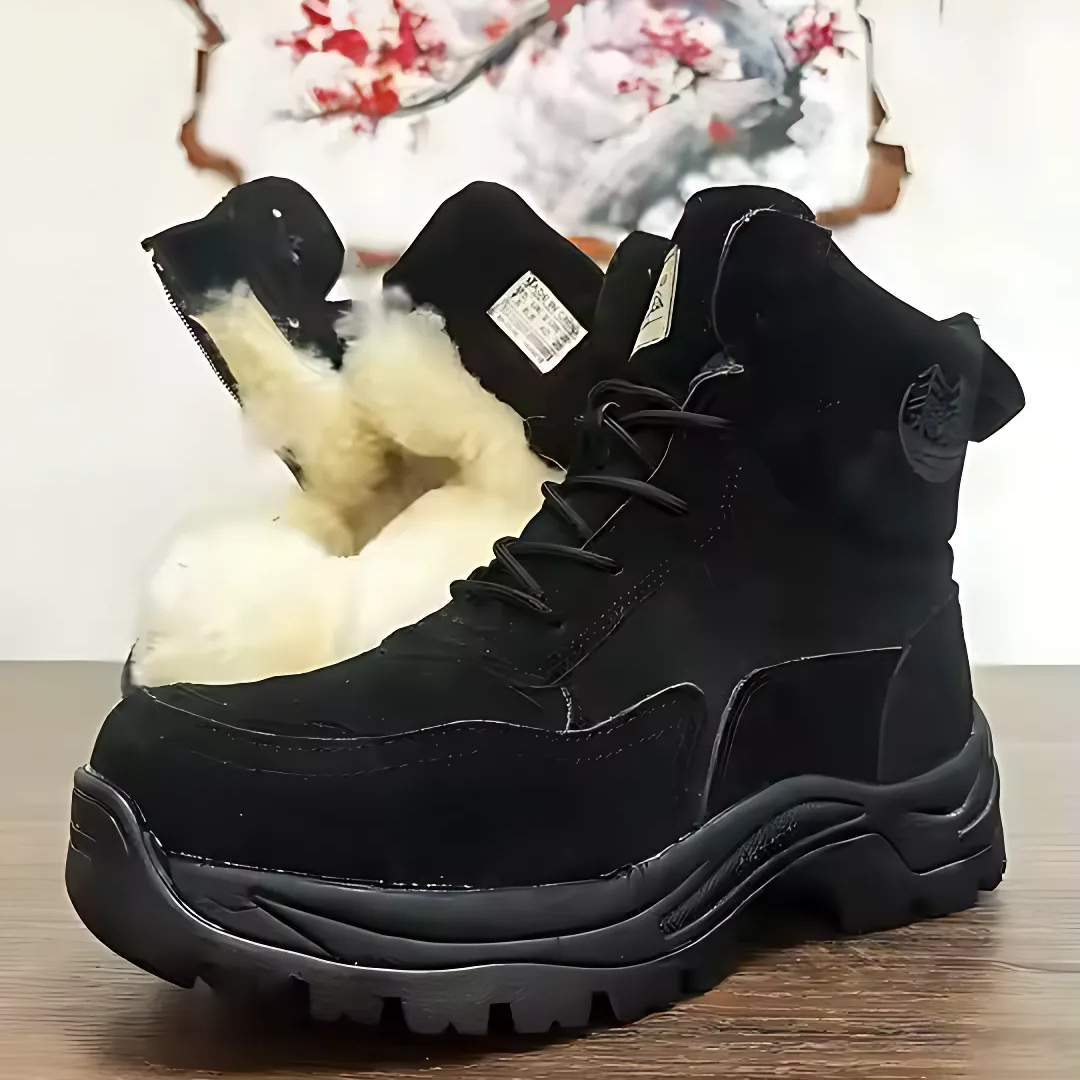 Botas de Inverno com Forro de Lã de Máximo Calor e Conforto