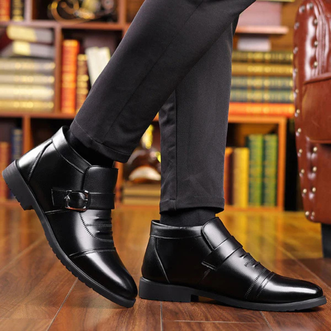 Botas Casuais de Couro Quente para Homem