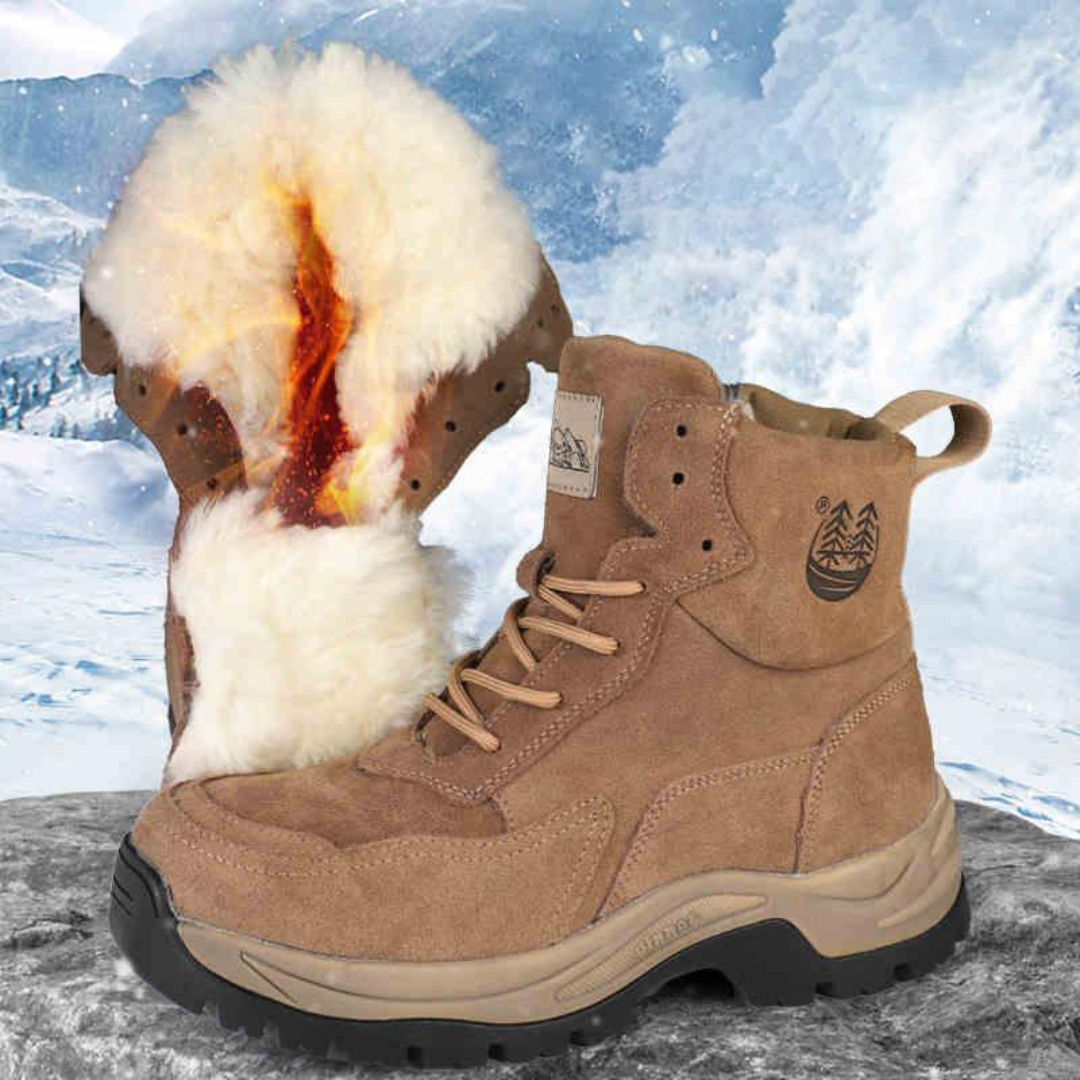 Botas de Inverno com Forro de Lã de Máximo Calor e Conforto