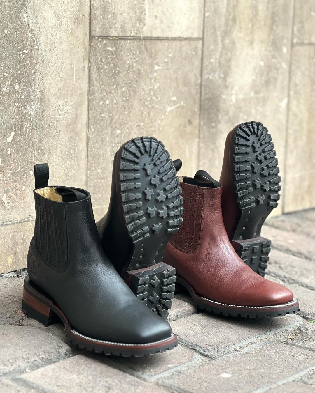 Botas de couro Premium para homem